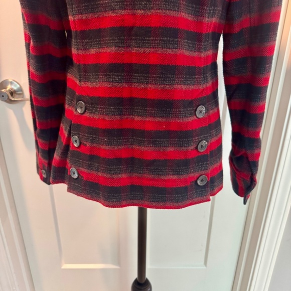 cabi Snow Valley Jacket, #3852, S, EUC, Red/Black Plaid, Flannel - Picture 13 of 14